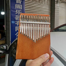 Load image into Gallery viewer, 17-Key Mahogany Kalimba African Thumb Piano with instructions, tuning hammer