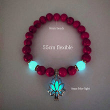 Load image into Gallery viewer, Natural Stone Yoga Healing Luminous Glow-In-the-Dark Bracelet