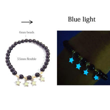 Load image into Gallery viewer, Natural Stone Yoga Healing Luminous Glow-In-the-Dark Bracelet