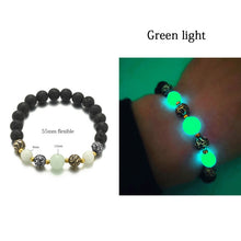 Load image into Gallery viewer, Natural Stone Yoga Healing Luminous Glow-In-the-Dark Bracelet