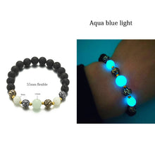 Load image into Gallery viewer, Natural Stone Yoga Healing Luminous Glow-In-the-Dark Bracelet