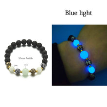 Load image into Gallery viewer, Natural Stone Yoga Healing Luminous Glow-In-the-Dark Bracelet