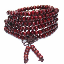 Load image into Gallery viewer, Natural Sandalwood Meditation Mala Bracelet for Men and Women. Free shipping!