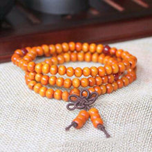 Load image into Gallery viewer, Natural Sandalwood Meditation Mala Bracelet for Men and Women. Free shipping!