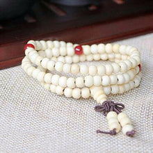 Load image into Gallery viewer, Natural Sandalwood Meditation Mala Bracelet for Men and Women. Free shipping!