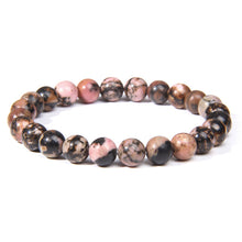 Load image into Gallery viewer, Handmade Stretch Natural Agate Lava Stone Black Reiki Chakra  Beads Bracelets for Men and Women

